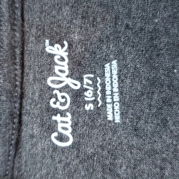 Cat & Jack long sleeve S (6/7) glow-in-the-dark Space Rocket gray top - Picture 7 of 10